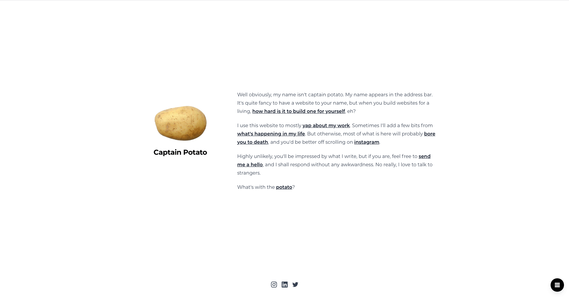 Website preview on desktop